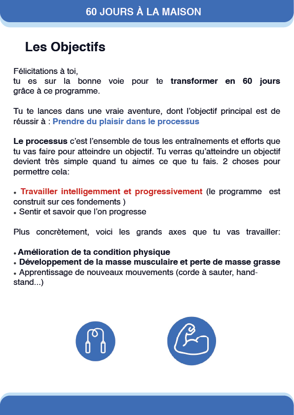 Démarre l'Entraînement: 60 Jours à la Maison